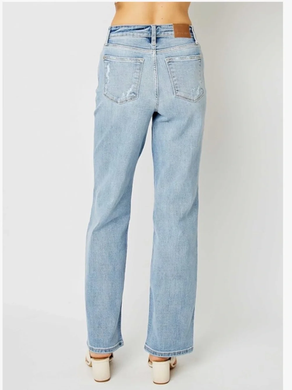 Judy Blue High Rise Straight Leg Light Wash Women’s Jeans 28 - Picture 6 of 12